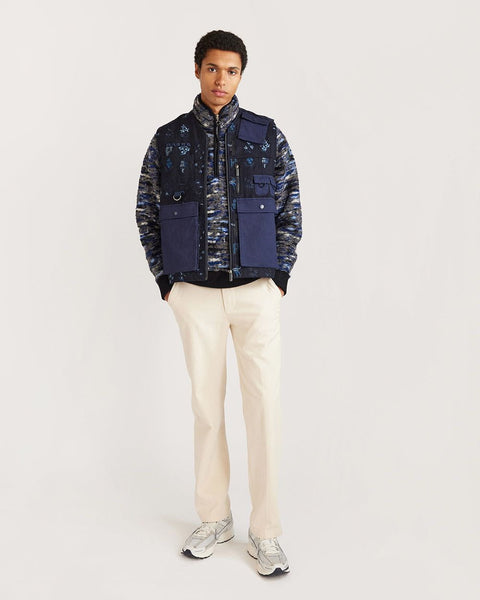 Monogram Jacquard Fleece Zip-Through Jacket – Fabriqe