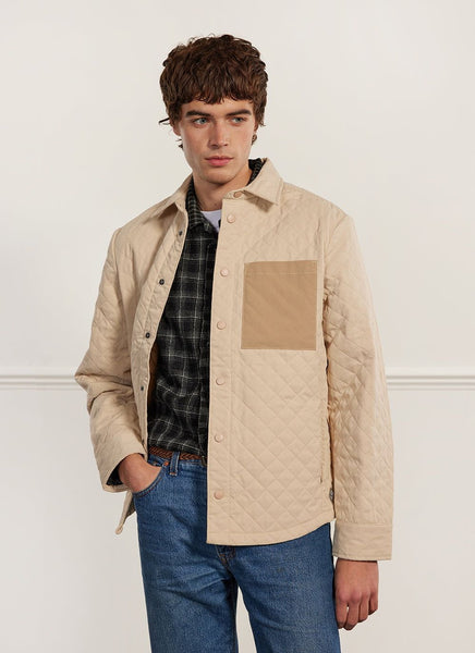 Auxiliary Quilted Shirt | Ecru