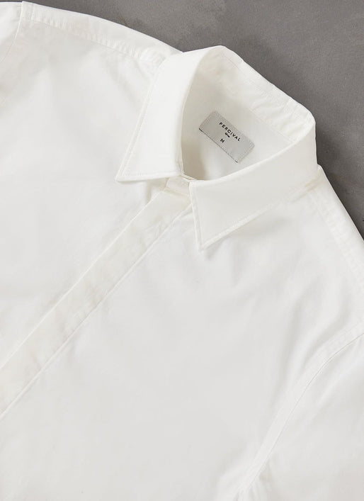 Men's Formal Dress Shirt, Cotton Poplin, White