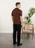 Sazerac Knitted Shirt | Cotton | Espresso