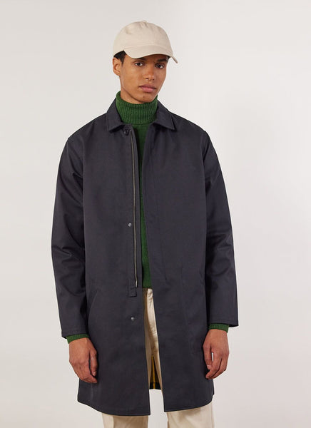 Men's Auxiliary Trench Coat | Waterproof | Blue with Green