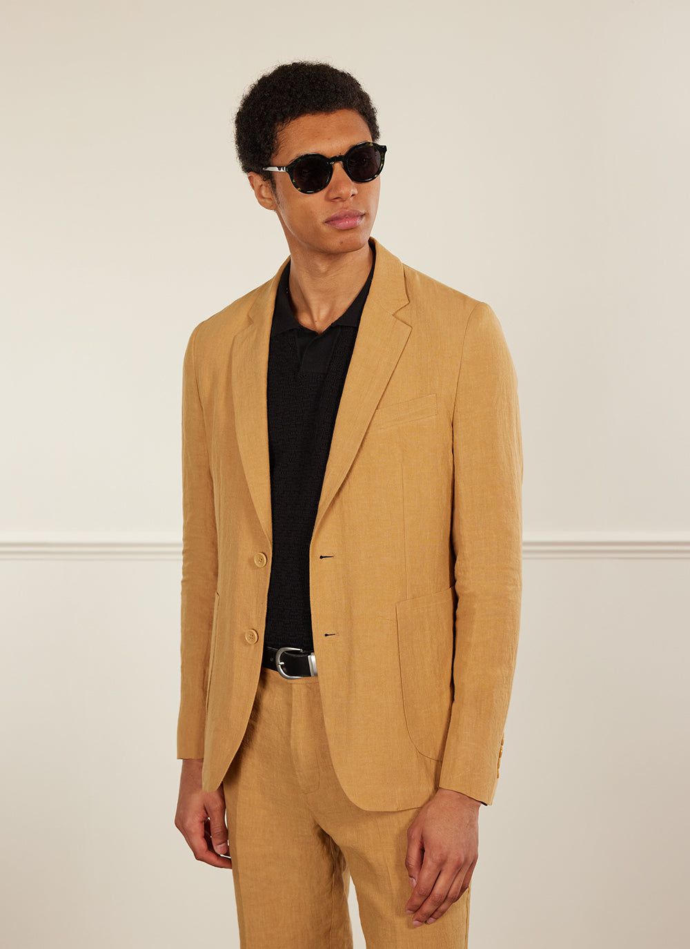 Camel tailored online blazer