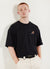 Squirrel Oversized T Shirt | Champion and Percival | Black