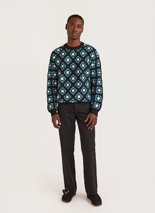 Louis Vuitton Cream Rib Knit Turtle Neck Sweater S Louis Vuitton