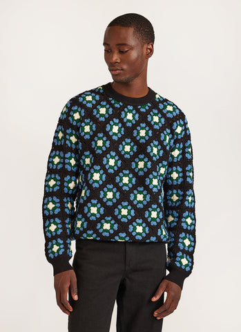 Louis Vuitton Flower Monogram Embroidered Sweatshirt - Exclusive