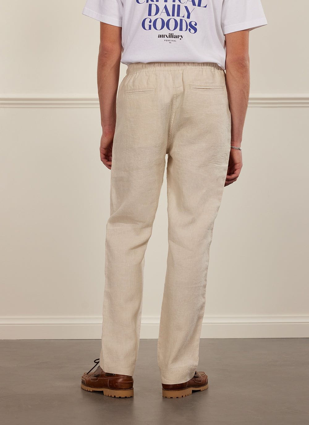 Juicy Couture Classic Linen Pants in White | Lyst