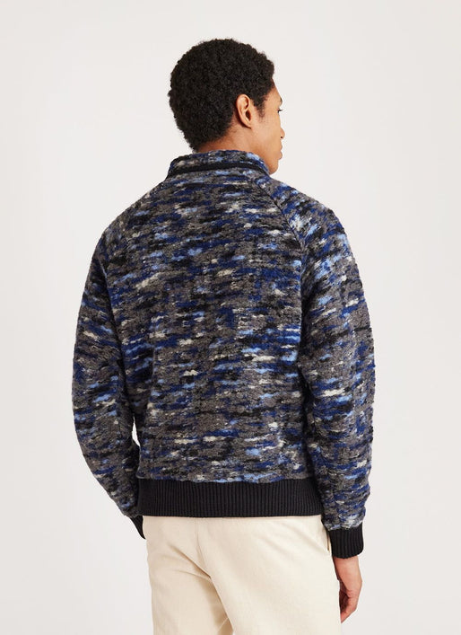 Long-Sleeve Jacquard Fleece Jacket