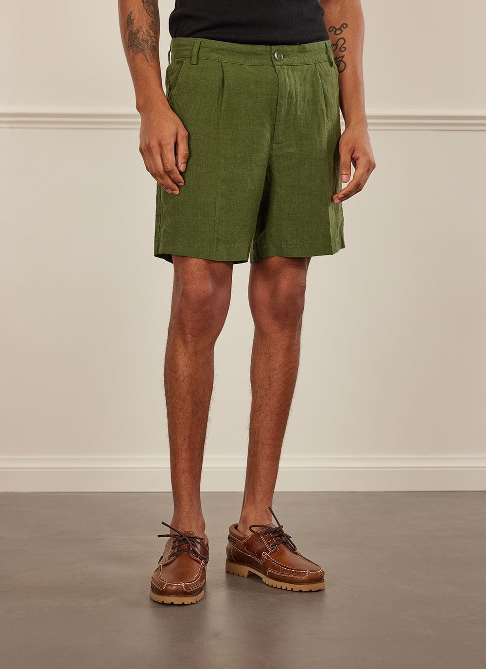 Men s Linen Shorts Drawstring Waist Shorts Percival Percival