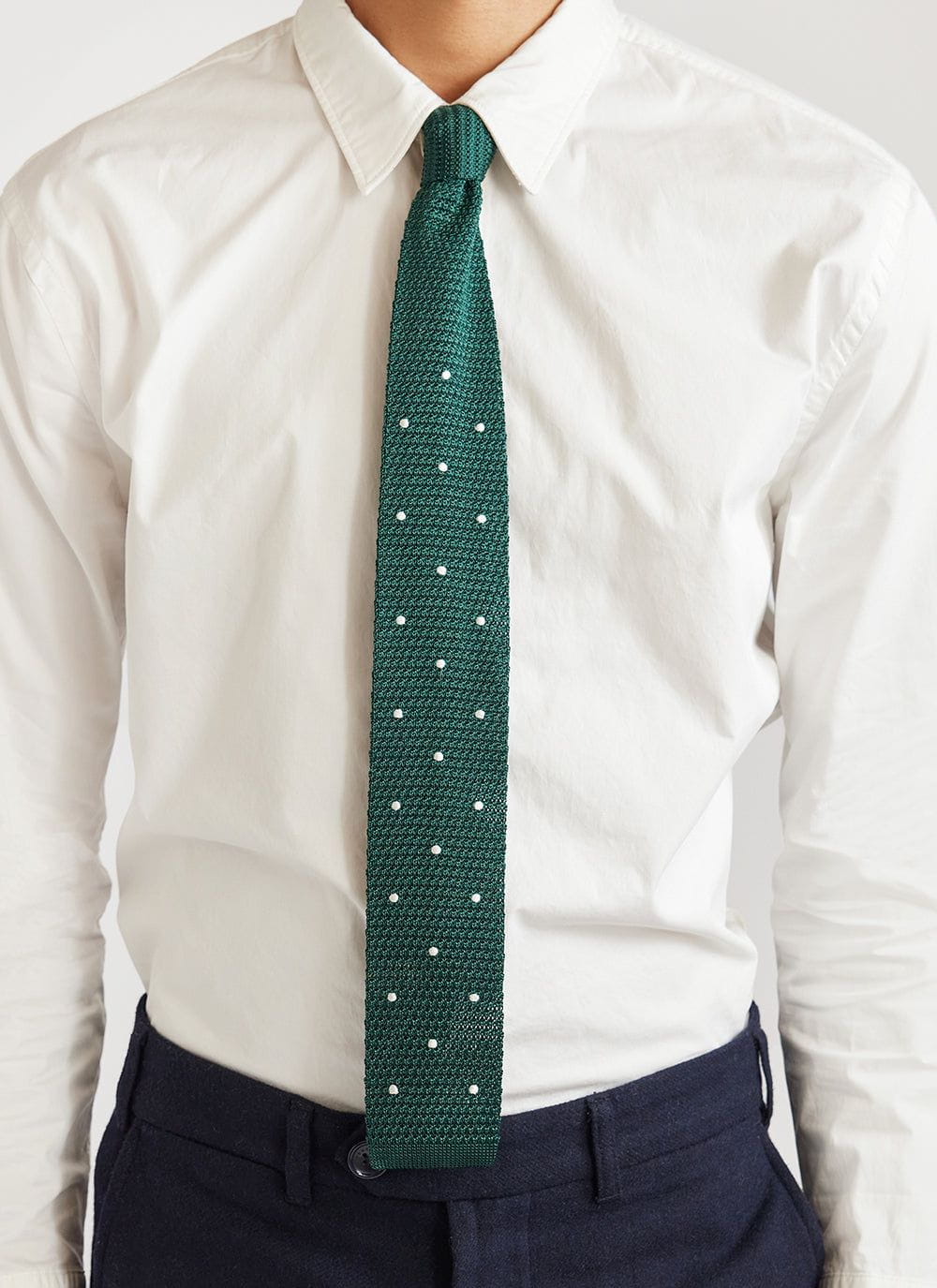 Gingham shirt clearance polka dot tie