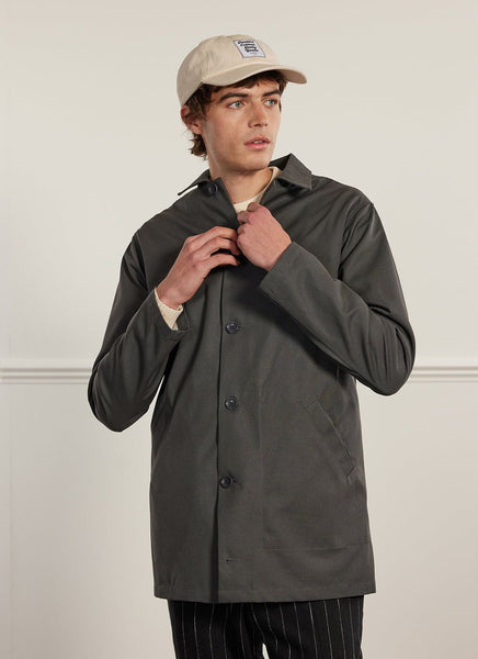 Men's Auxiliary Trench Coat | Waterproof | Grey