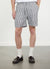Aegean Drawstring Shorts | Cotton | Black with White
