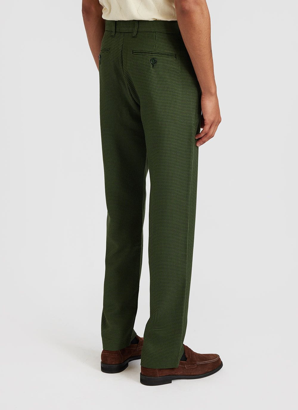 Prada Houndstooth Wool Trousers - Farfetch