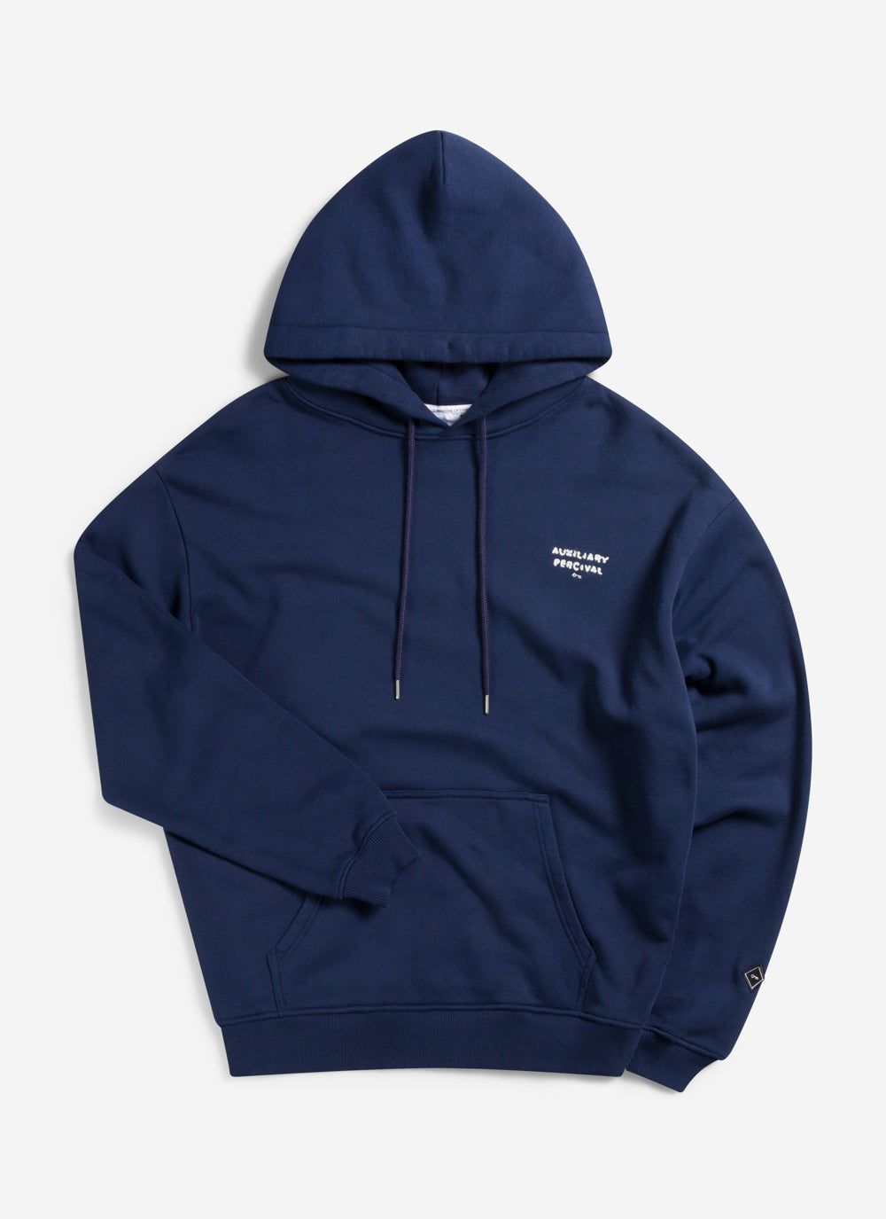 Men's Auxiliary Heavyweight Hoodie | Navy | Percival Menswear