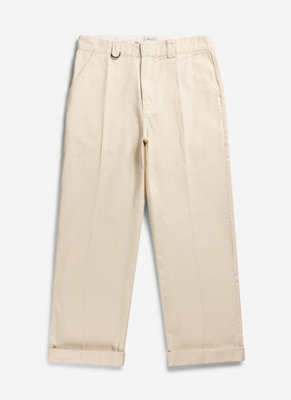 Men's Auxiliary Straight Leg Trousers | Twill | Cream