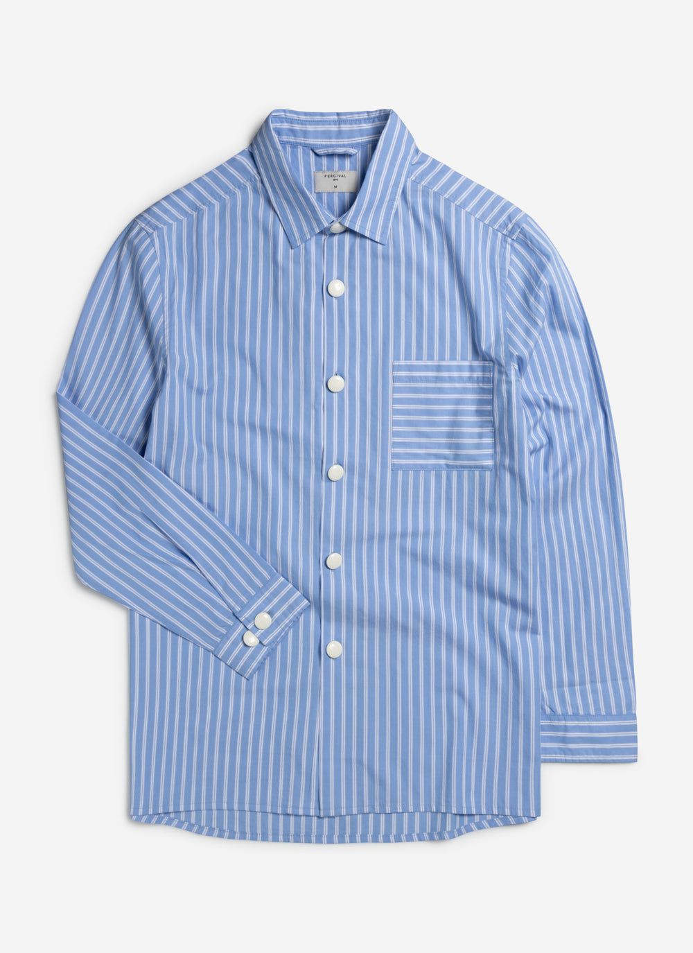 Oversized Stripe Shirt | Percival x Harry Lambert | Blue