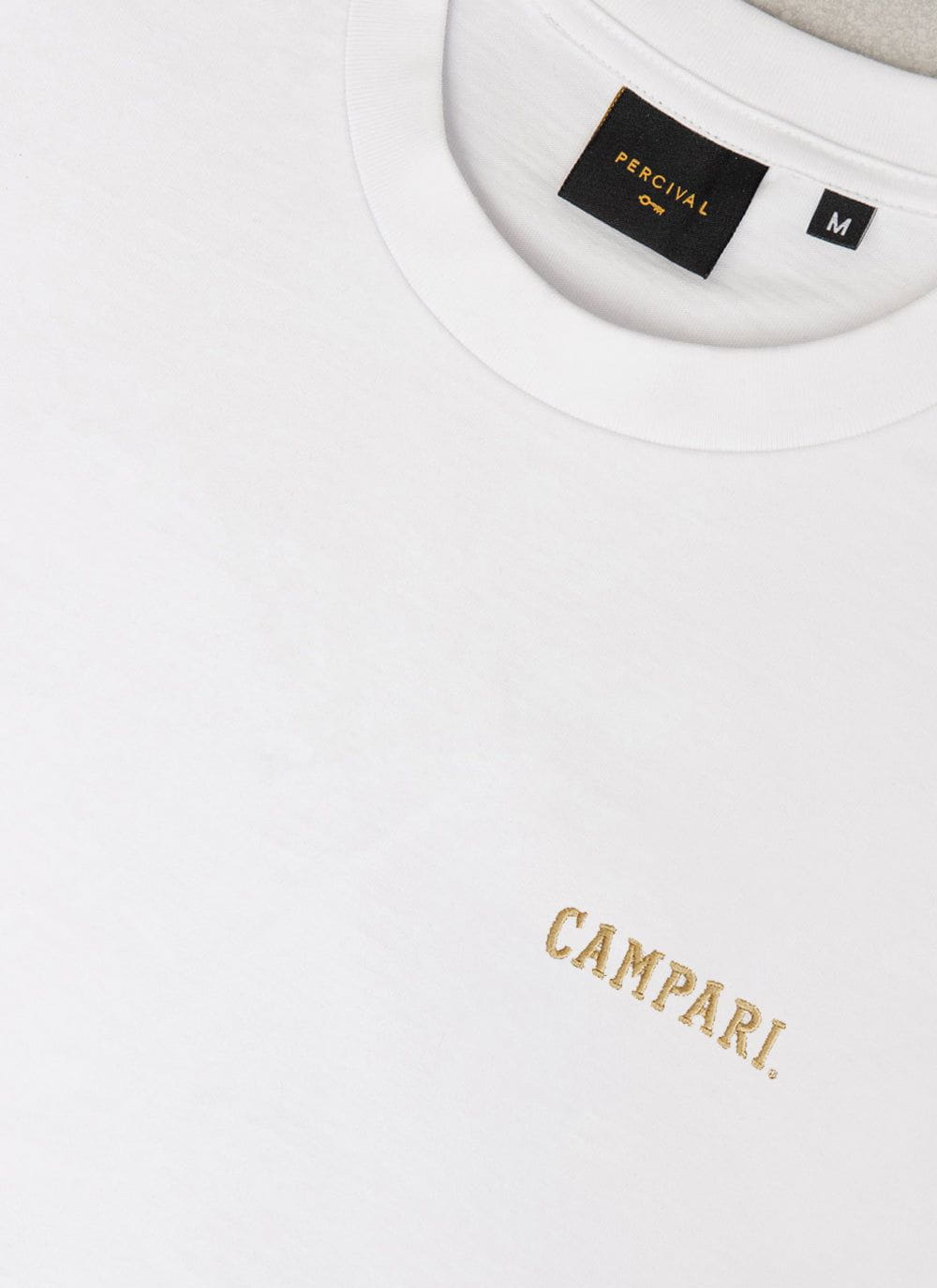 Men's Short Sleeve Campari Logo T Shirt | White