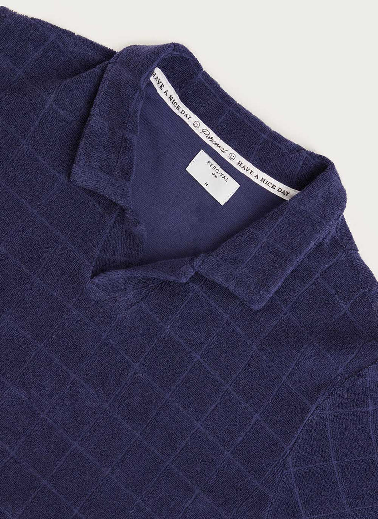 Men's Polo Shirt | Terry Towel | Organic Cotton | Navy & Percival Menswear