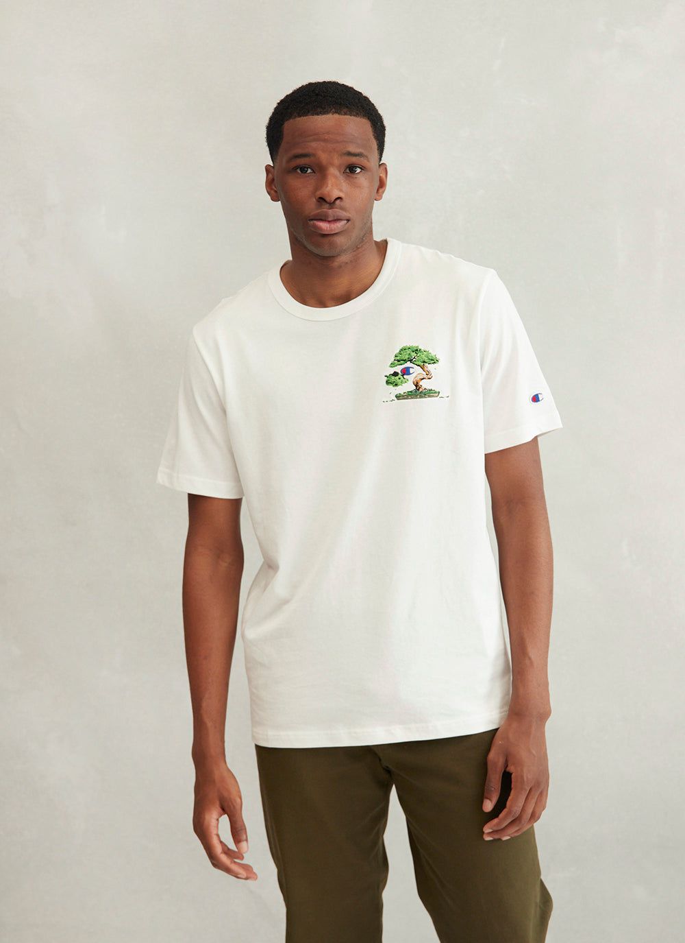 Men's T Shirt | Bonsai | Champion x Percival | White | Percival