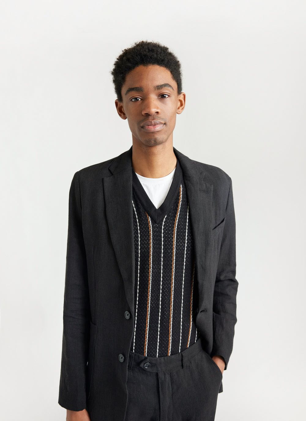 Mens on sale pinstripe vest