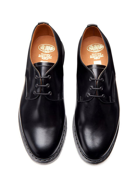 Men's Solovair Shoes | Hi-Shine Gibson Shoe | Black