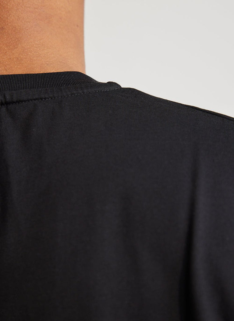 Spaceman T Shirt | Embroidered Organic Cotton | Black & Percival Menswear