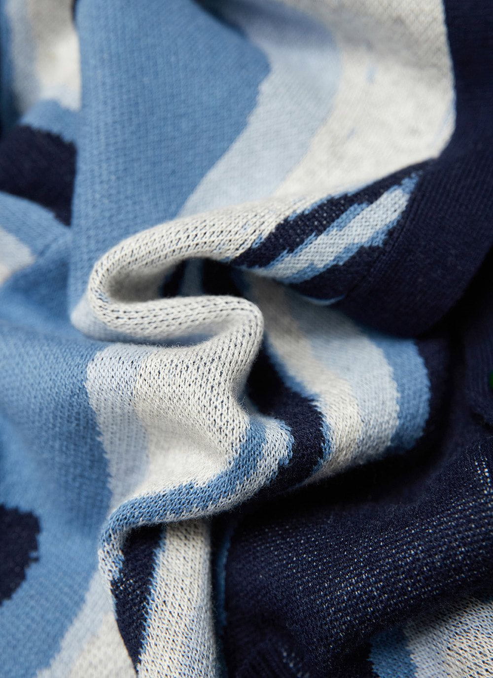 Marble Jacquard Knit | Blue | Percival Menswear