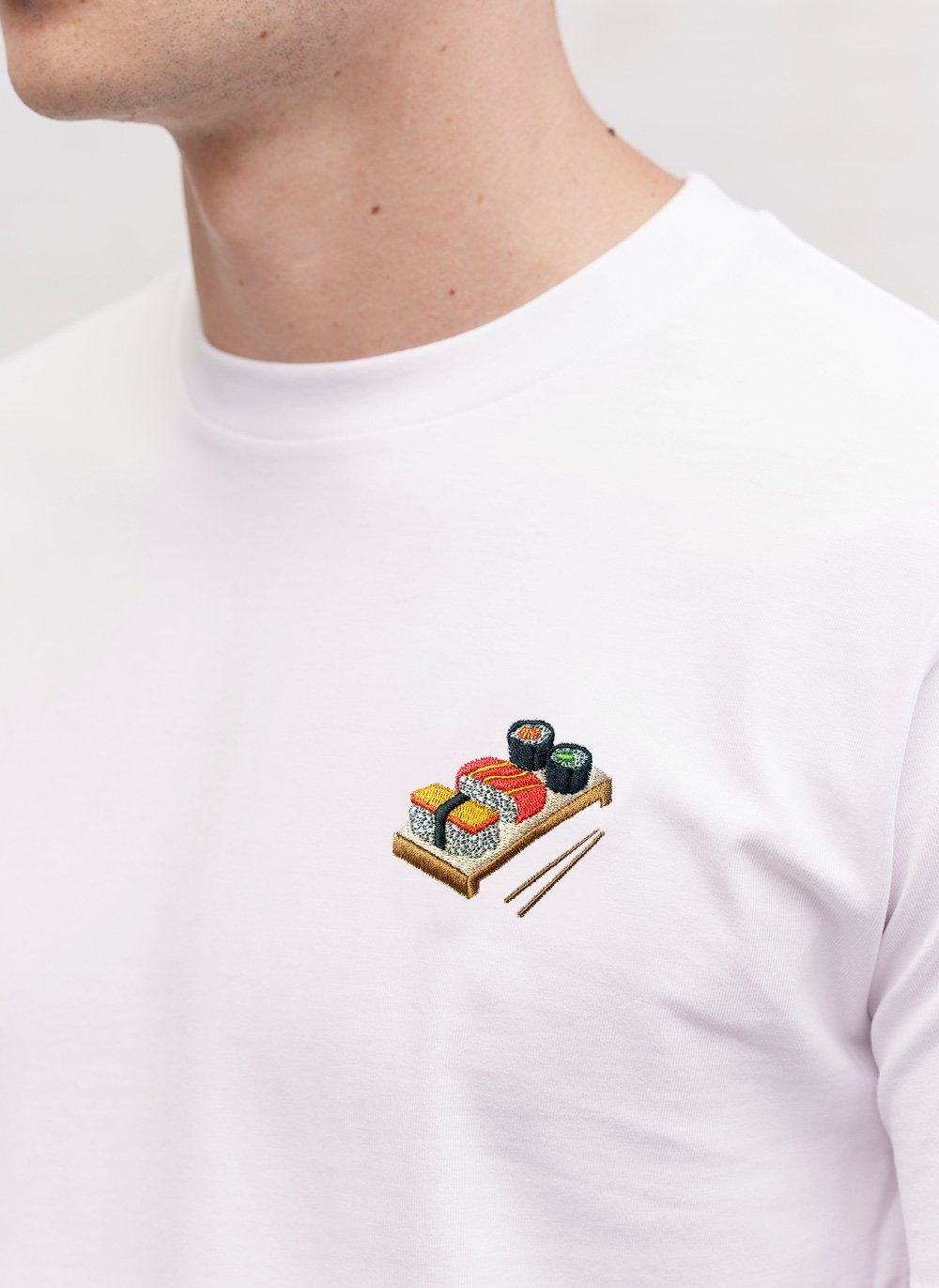 T store shirt sushi