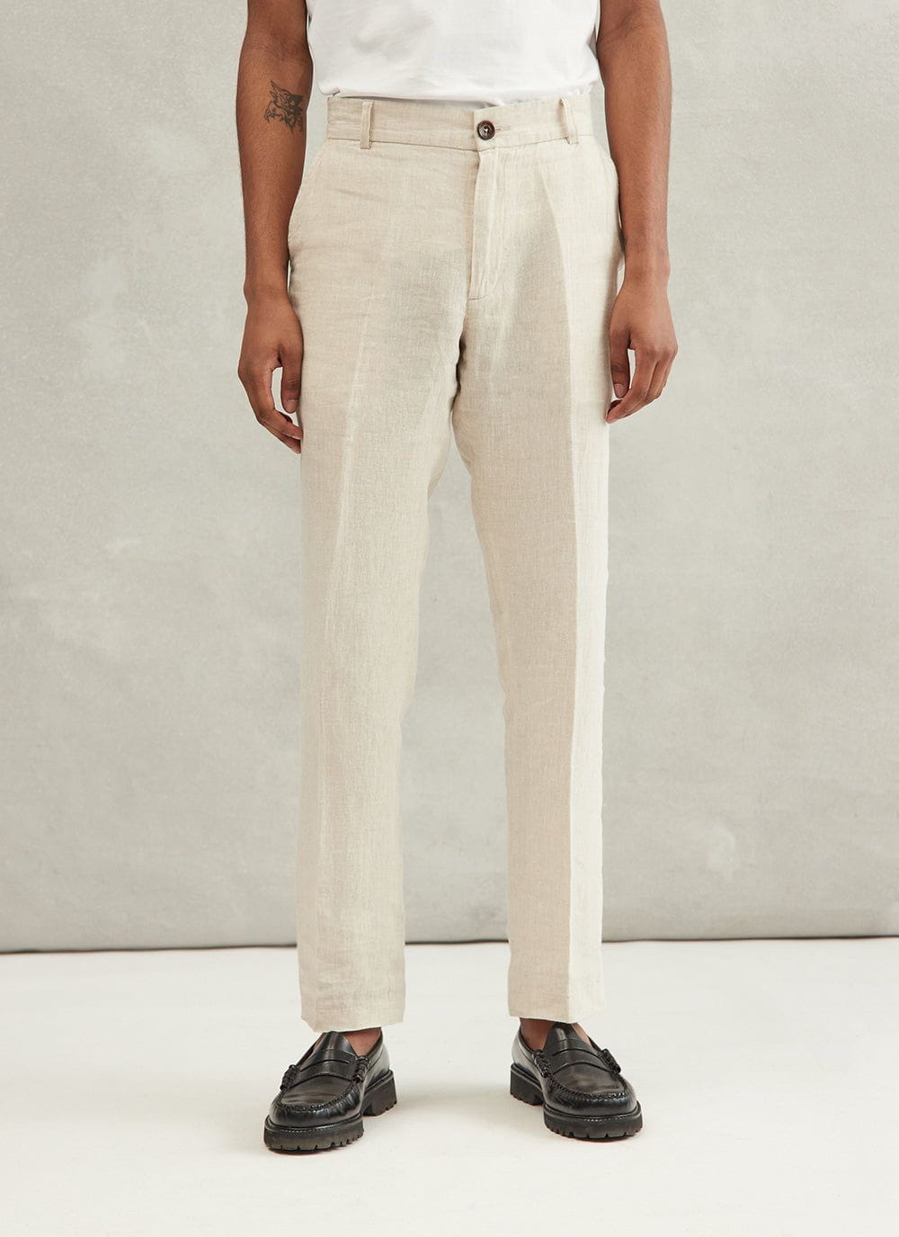 Buy Son of A Noble Snob Brown Toco Linen Trousers Online  Aza Fashions