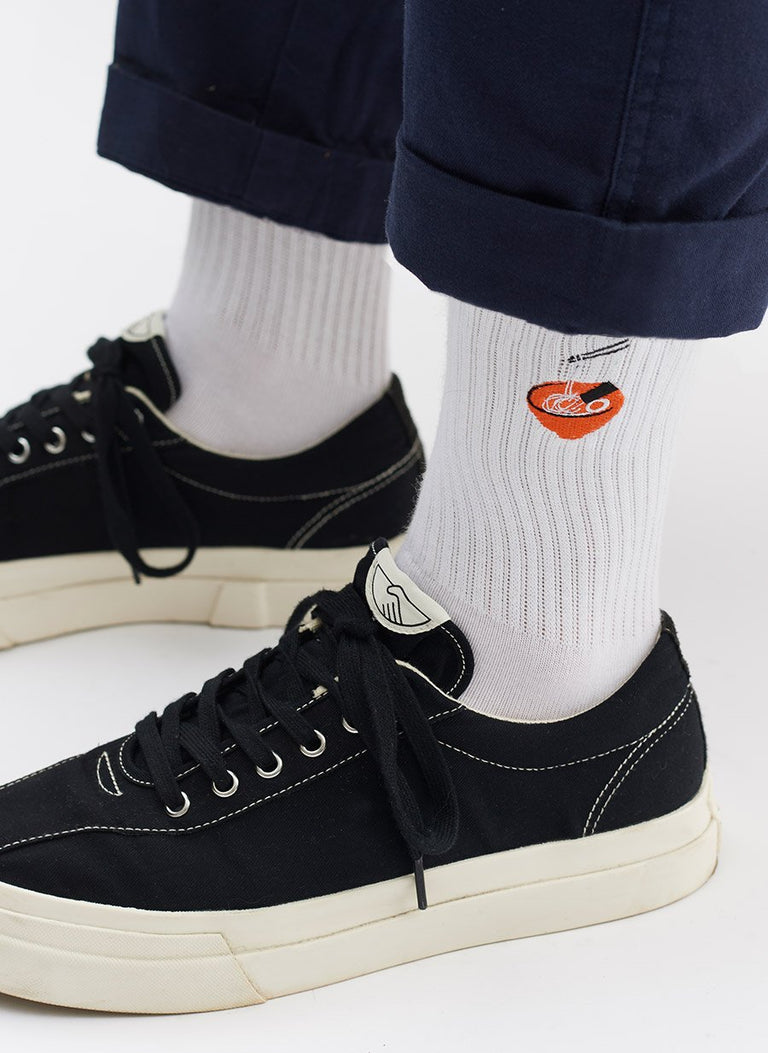 Men's Socks | Embroidered Logo | Ramen | White & Percival Menswear