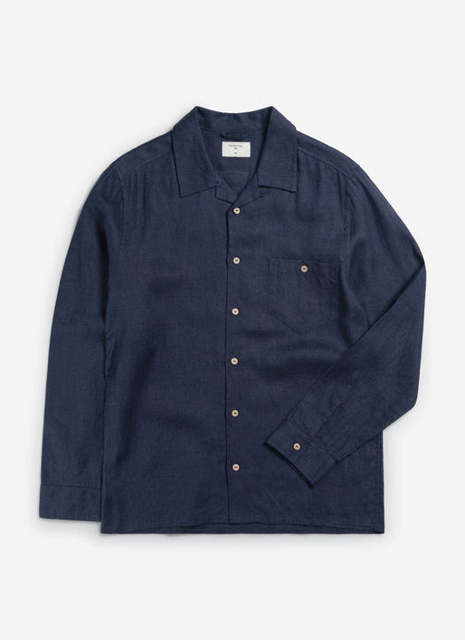 long sleeve cuban collar shirt